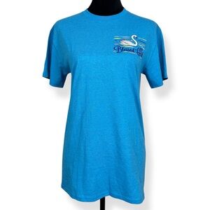 Blessed Girl Graphic‎ Tee Womens S Small Turquoise Heather Short Sleeve